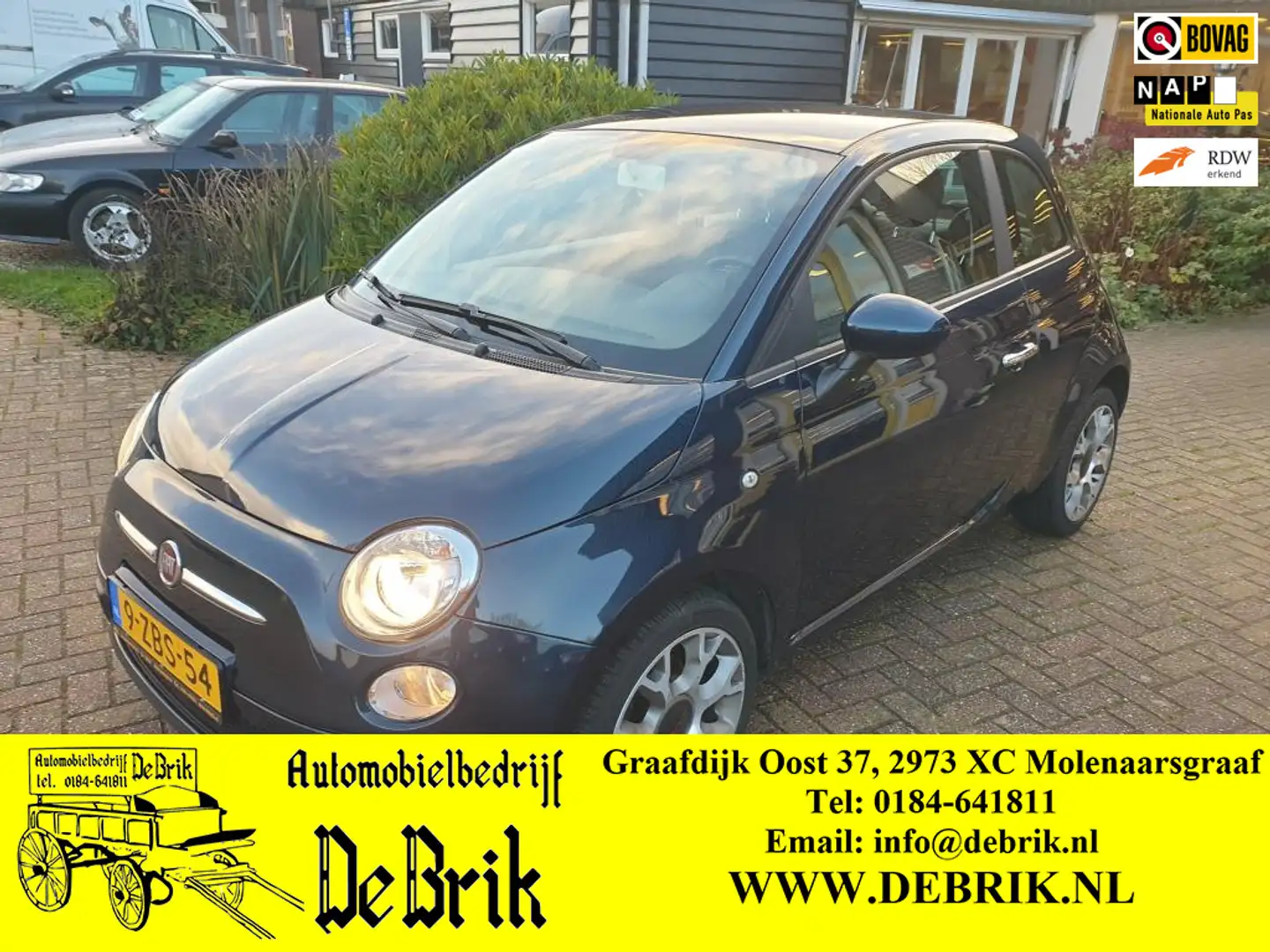 Fiat 500 1.0 TwinAir Pop Blauw - 1