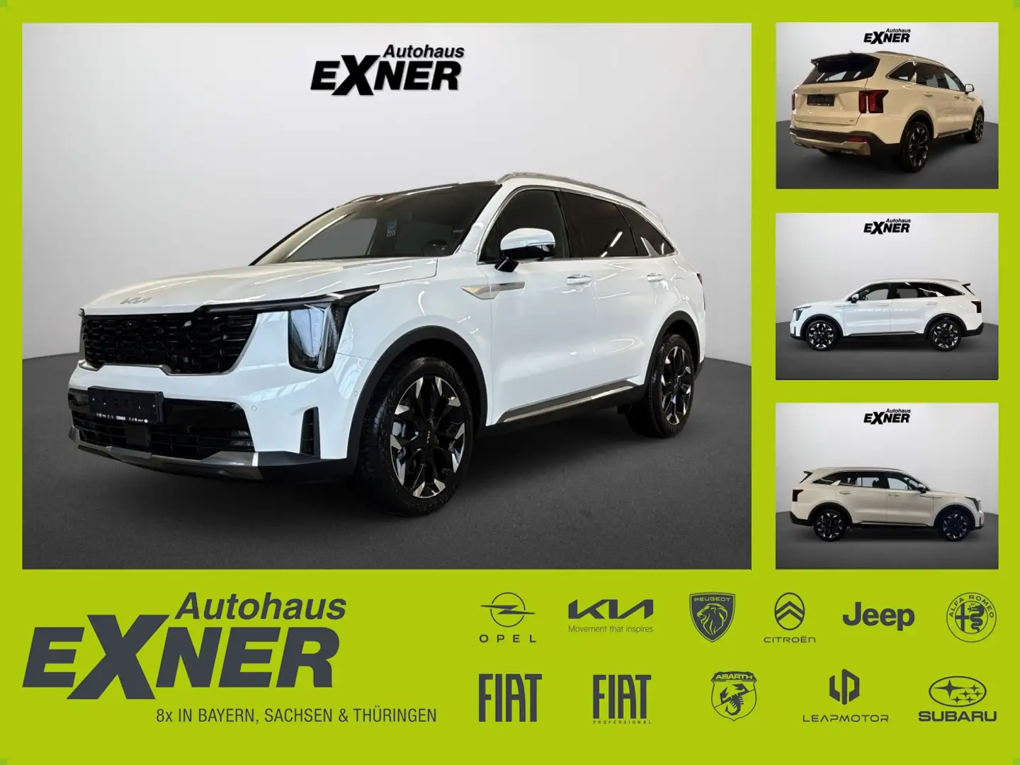 Kia Sorento AWD Platinum Panoramaglasdach ausstellbar Bílá - 1