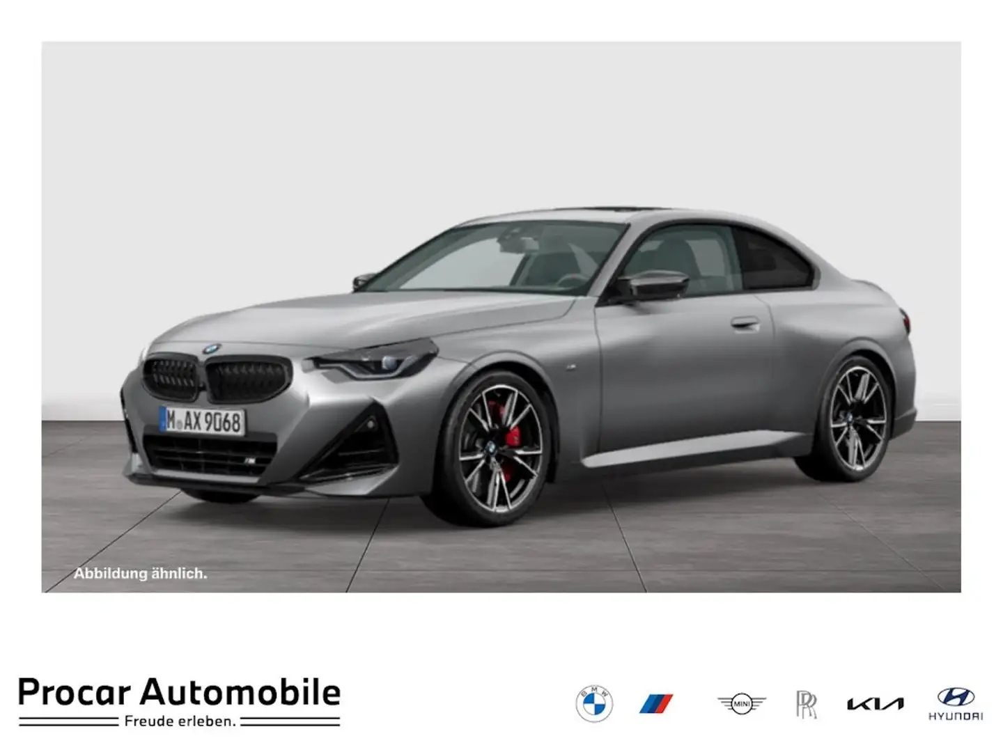 BMW 240 M240i xDrive MSport + Mtech. + Adap. MFahrw. Grijs - 1