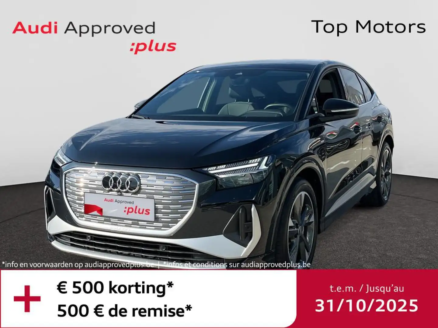 Audi Q4 e-tron ack e-tron 2J GARANTIE*82KWH*286PK*S-LINE*GPS*CARPLAY*TOPWAY.BE Noir - 1