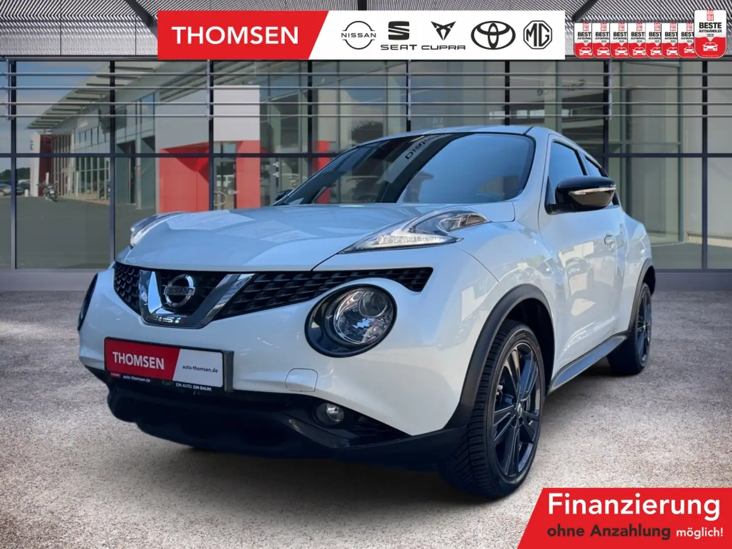 Nissan Juke 1.2 DIG-T N-Connecta Navi Kam. SHZ KlimaA Bianco - 1