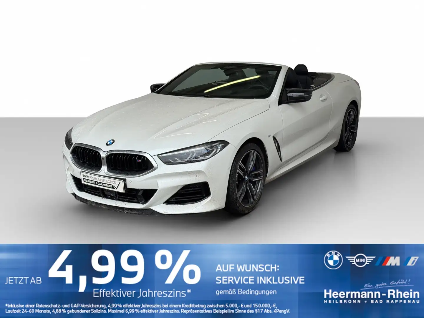 BMW M850 iA xDrive Cabrio M Paket LiveCock.Laserl.Key Weiß - 2