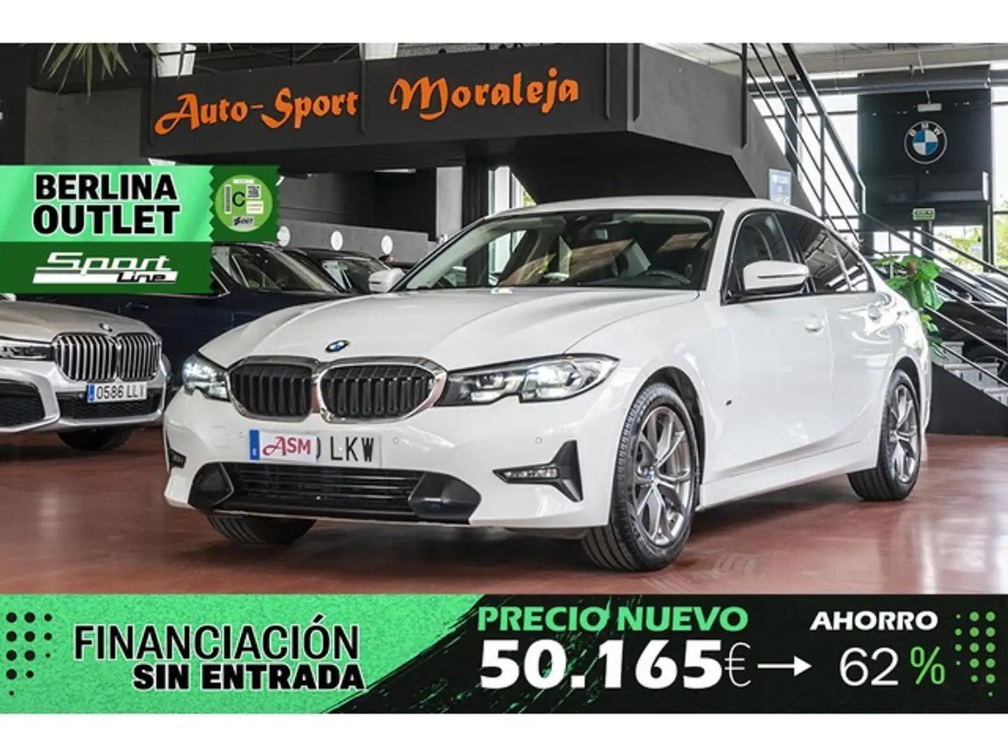 BMW 318 318d Blanc - 1