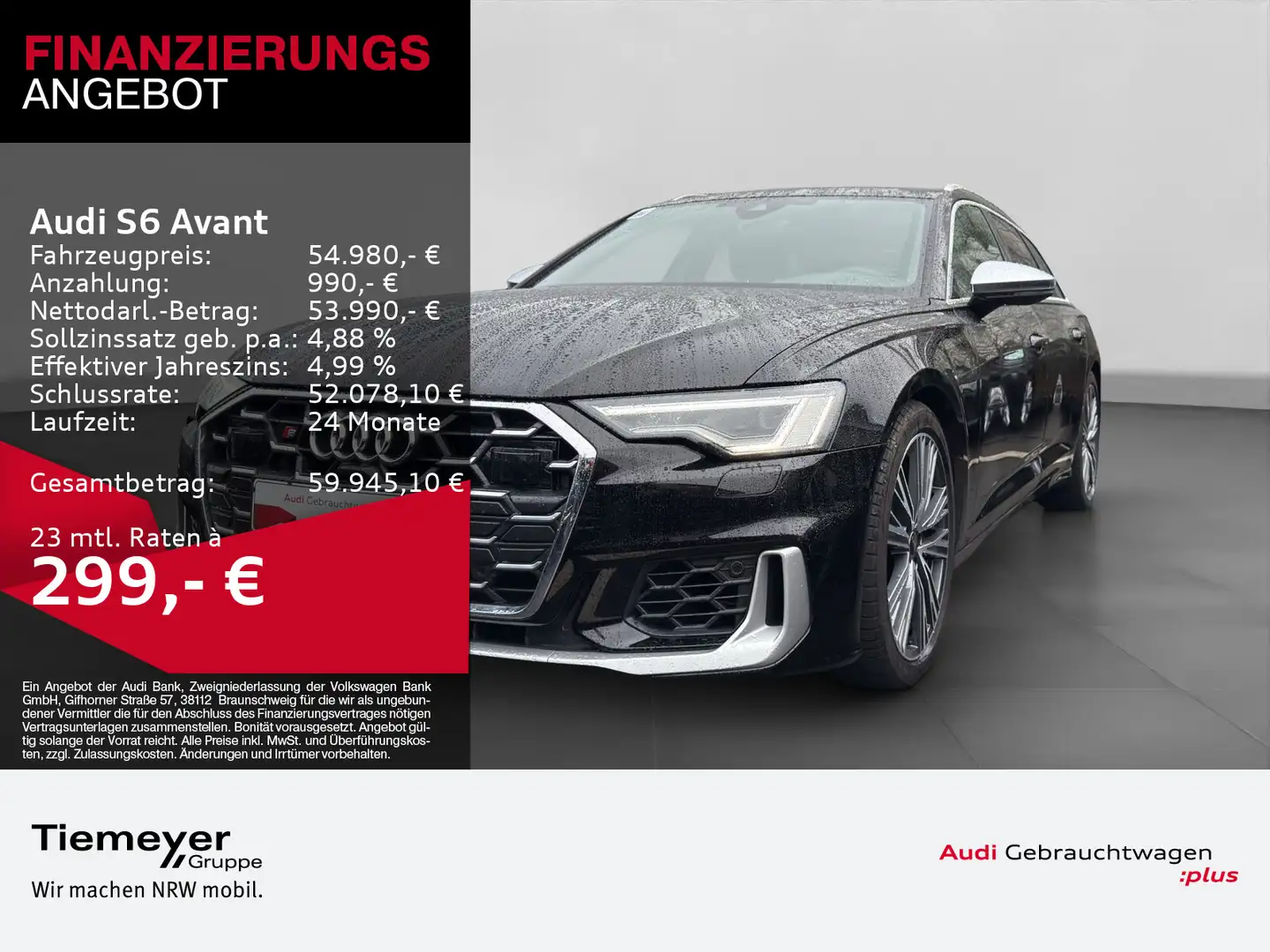 Audi S6 TDI Q LM20 AHK NAVI+ Schwarz - 1