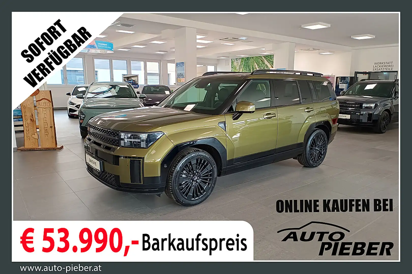 Hyundai SANTA FE Santa Fe 1,6 T-GDI Plug-In 4WD Calligraphy 6-Si... Grün - 1