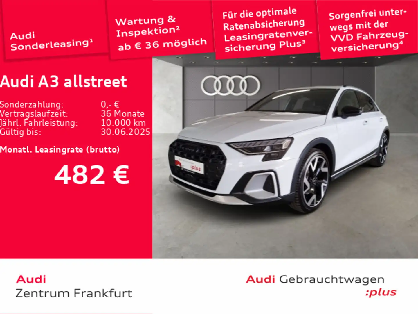 Audi A3 35 TDI S tronic Matrix-LED Navi HuD Blanco - 1