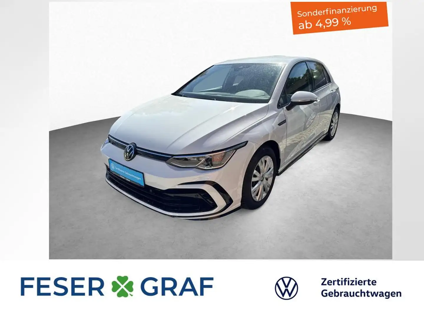 Volkswagen Golf VIII R-Line 1.5 eTSI 7-DSG AHK KAMERA Weiß - 1