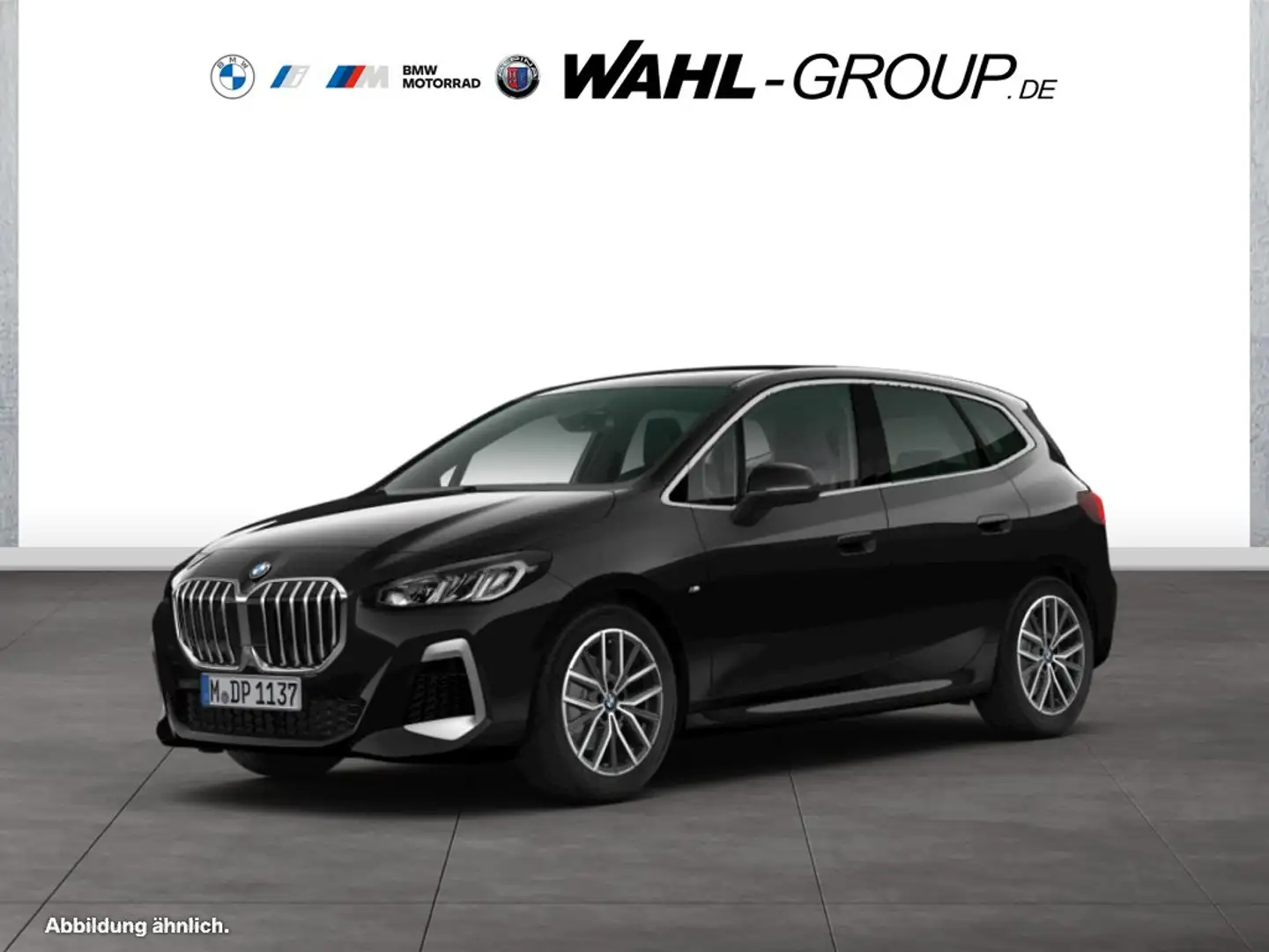 BMW 218 d ACTIVE TOURER M SPORT DKG NAVI LED AHK DAB Schwarz - 1