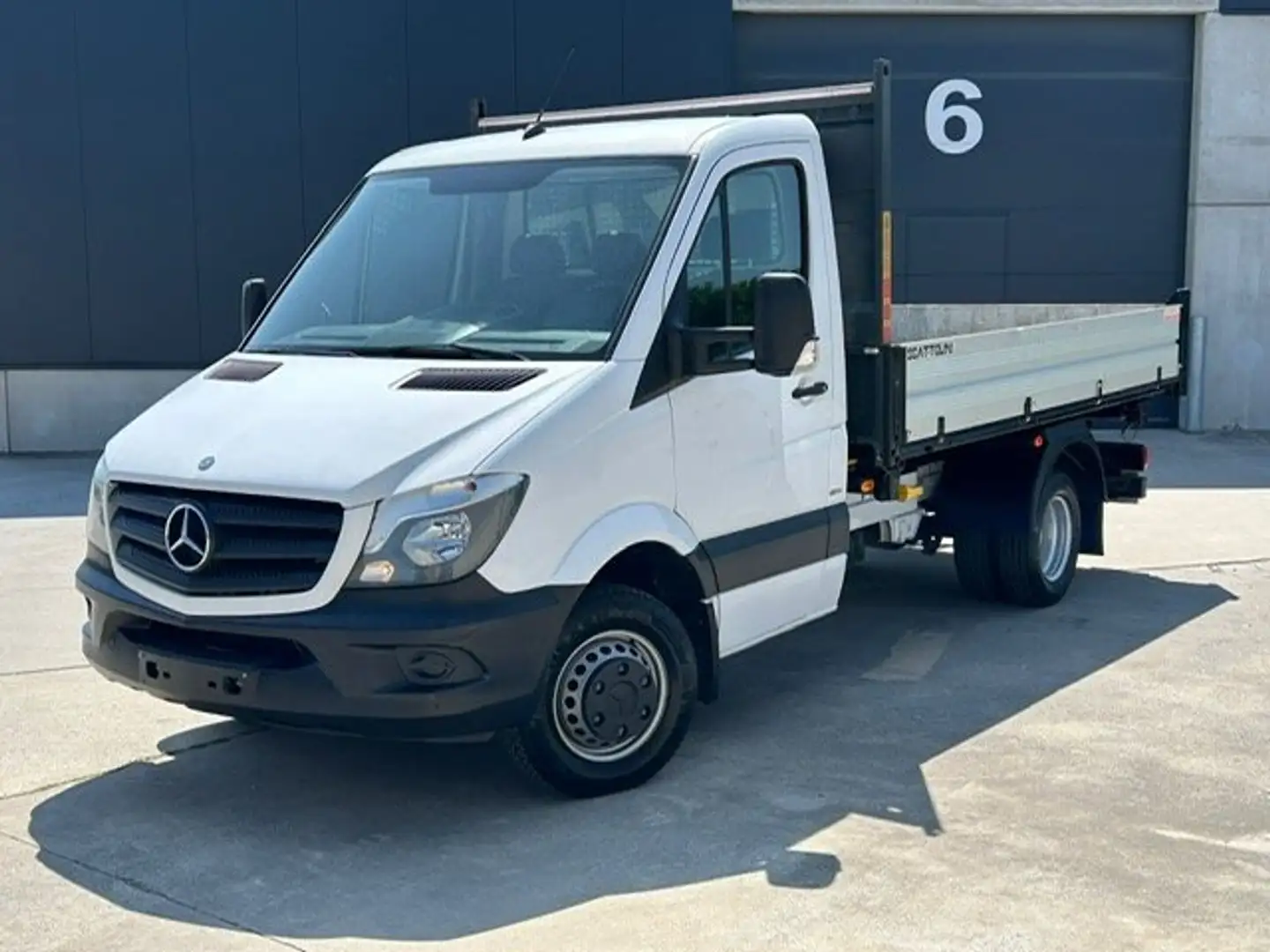 Mercedes-Benz Sprinter 519 3.0 BlueTEC V6 Auto 7G-tronic (EU6) Tri-benne Blanc - 1