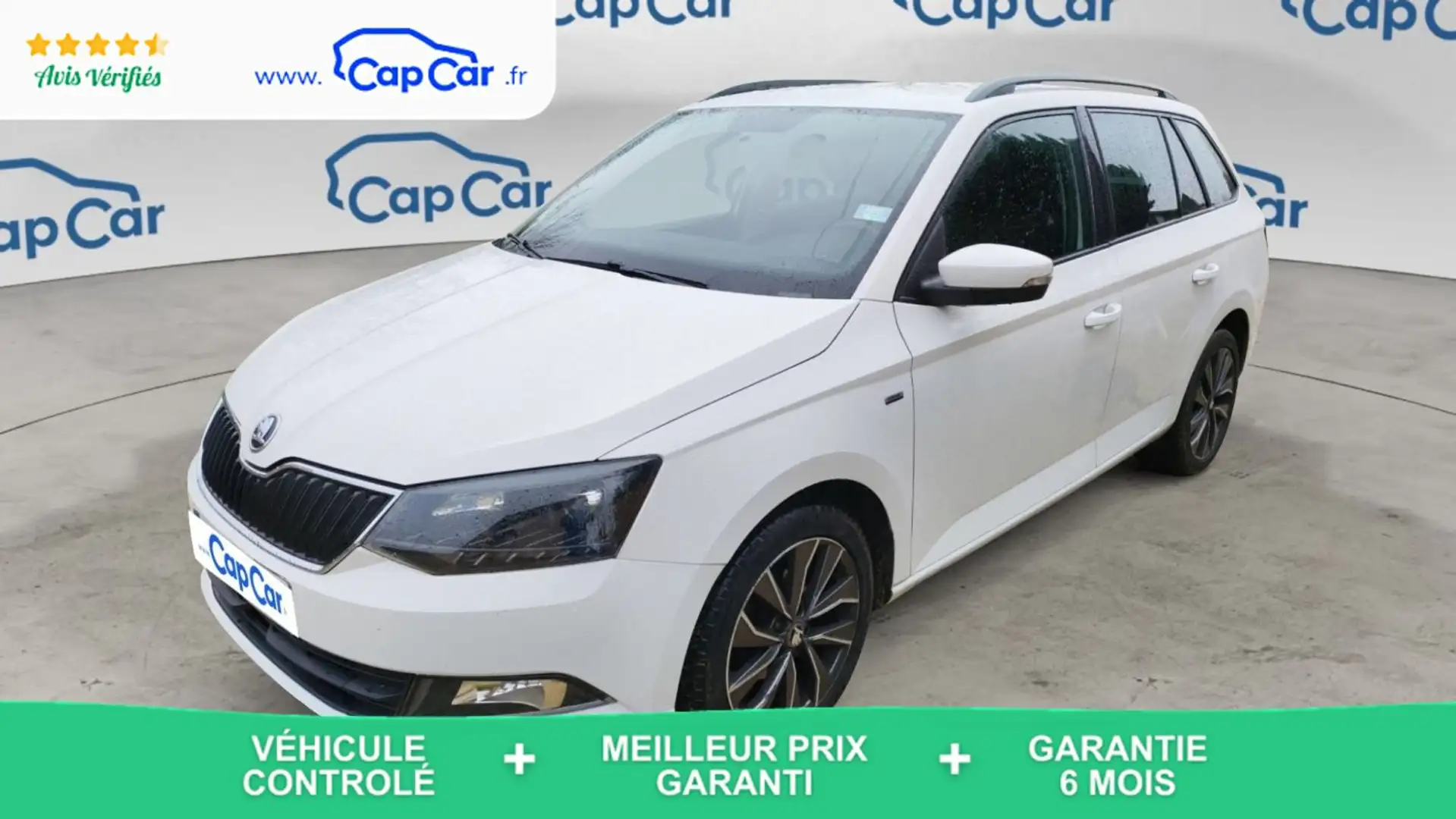 Skoda Fabia Combi 1.0 TSI 95 Drive Blanc - 1