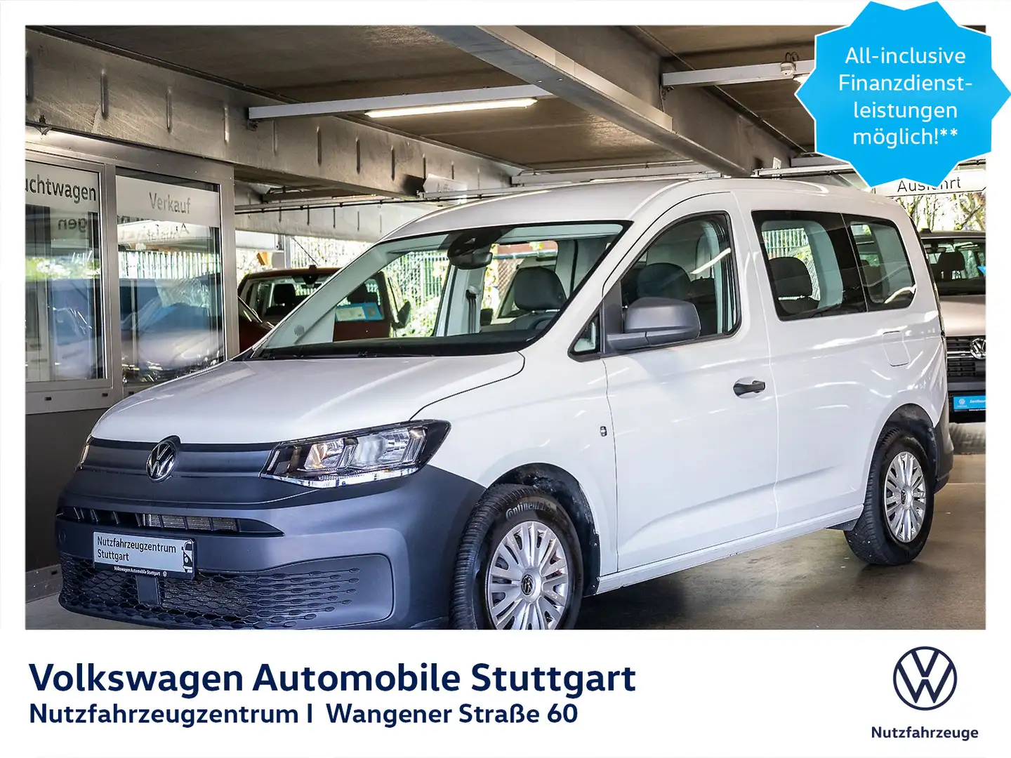Volkswagen Caddy 2.0 TDI Euro 6d ISC FCM Blanc - 1