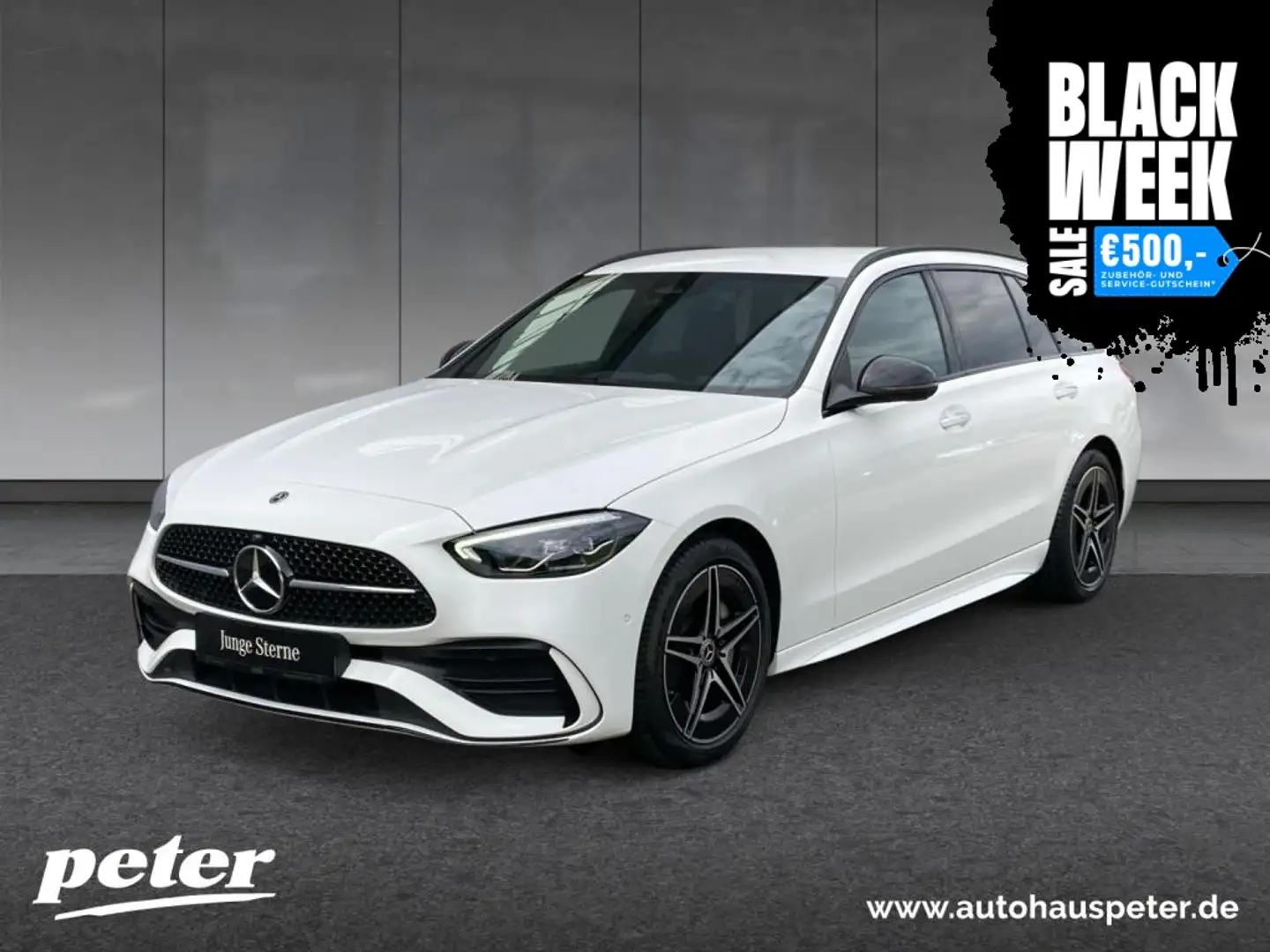 Mercedes-Benz C 200 T AMG/Edition/Night/LED/Burmester/360°K/ Wit - 1