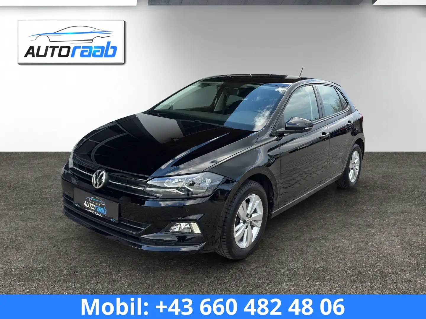 Volkswagen Polo 1,0 TSI Comfortline *SITZHZ*APP*PDC*KLIMA*TEMPOMAT Schwarz - 1