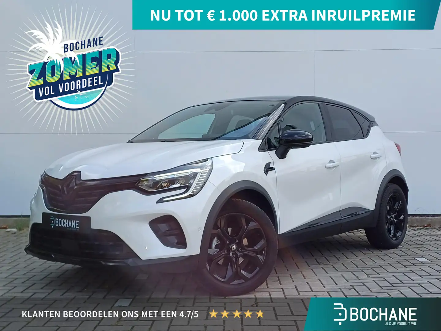 Renault Captur 1.3 mild hybrid 140 SL Rive Gauche /  Groot Naviga Wit - 1