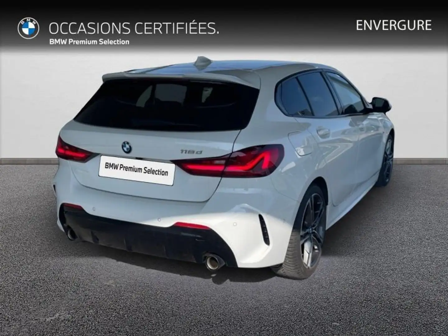 BMW 118 118d 150ch M Sport 8cv Blanc - 2