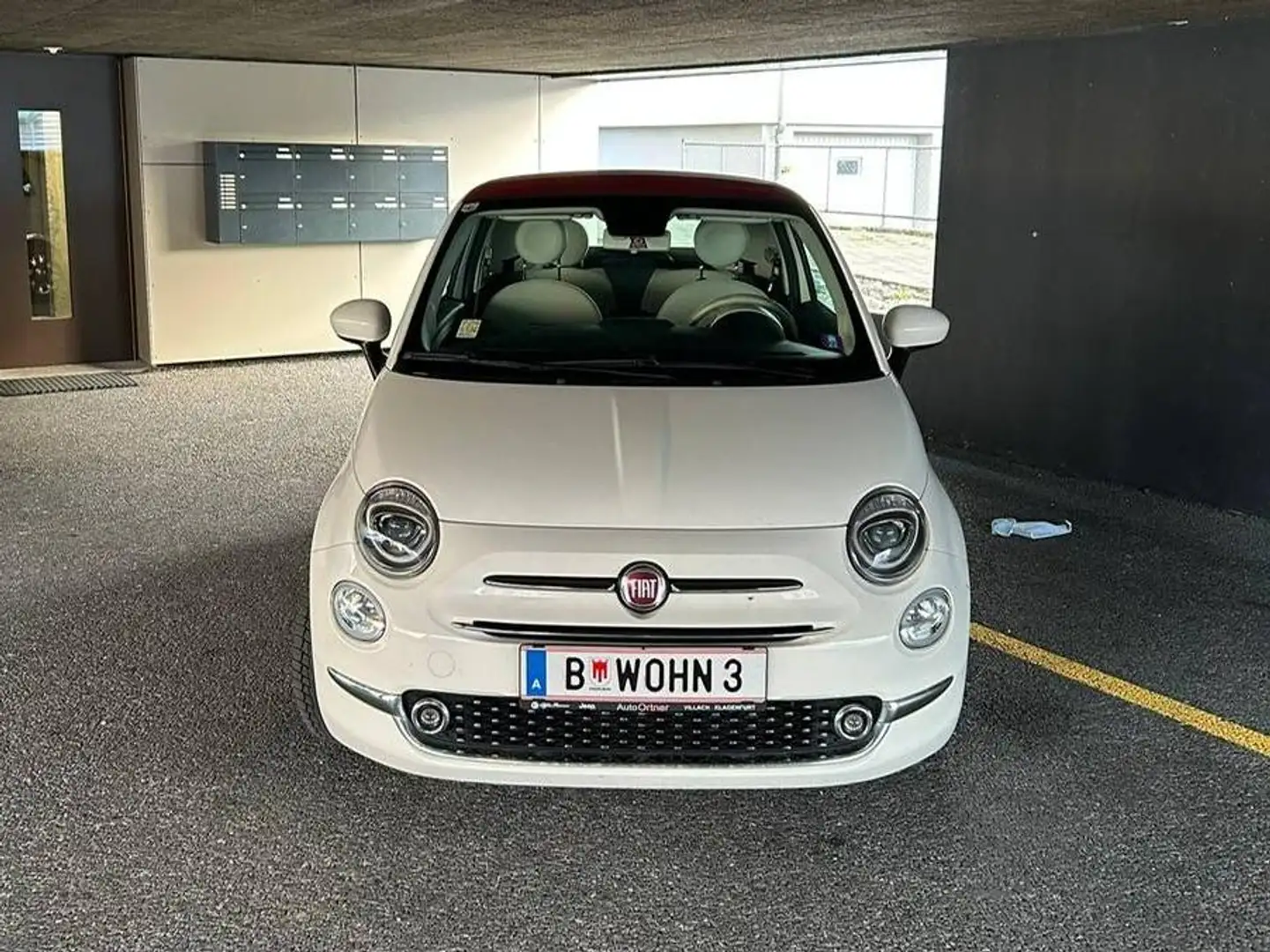Fiat 500C 500C 1,2 Fire 70 Lounge - Mirror 1. Besitz, Neu Pickerl Weiß - 2
