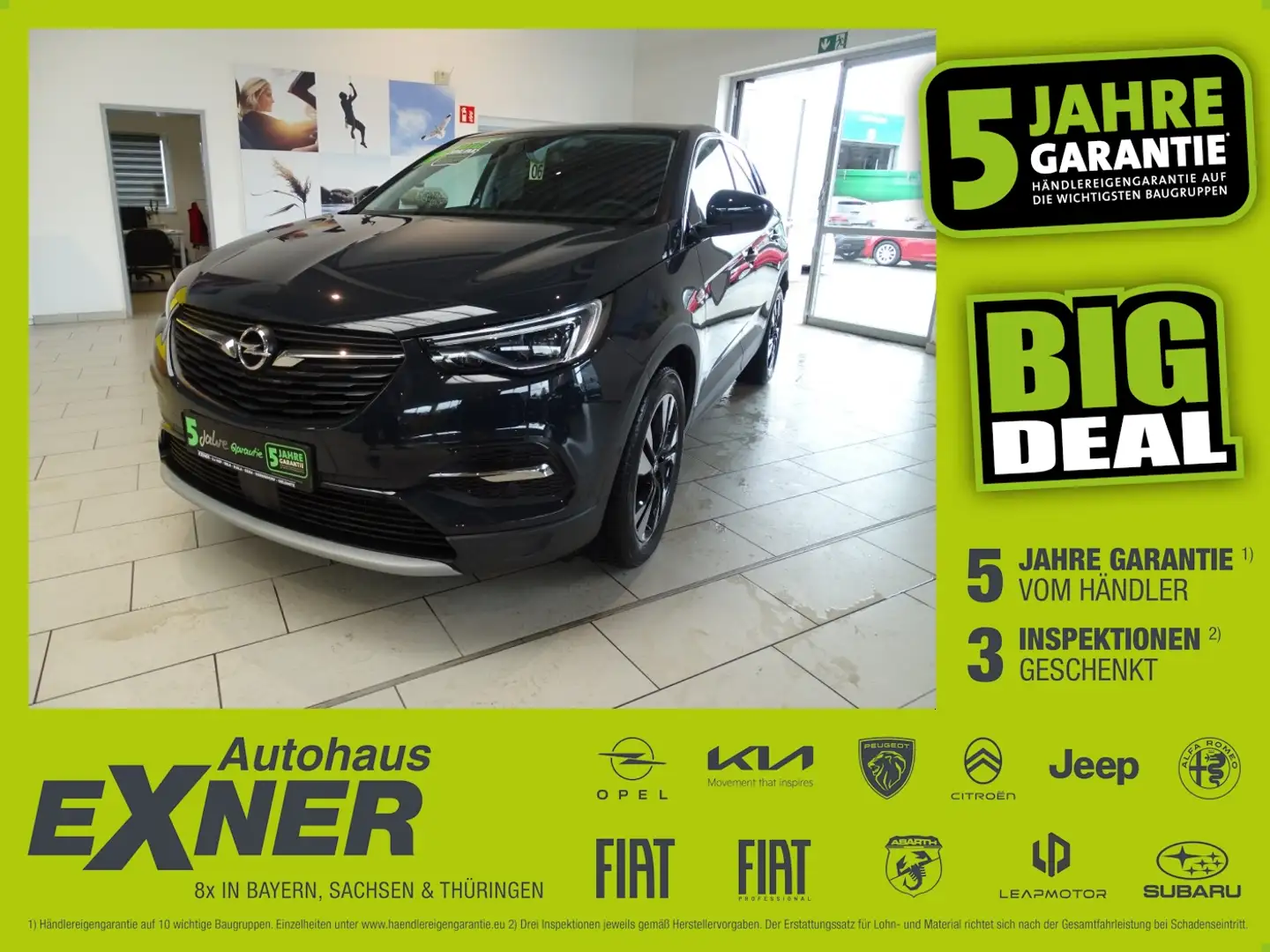 Opel Grandland 1.2 Turbo INNOVATION LED+Navi+SHZ+Kam. Grau - 1
