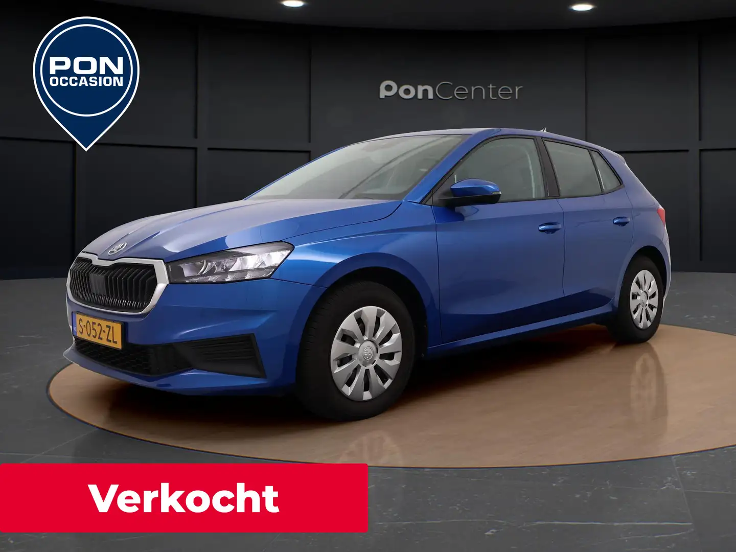 Skoda Fabia 1.0 TSI 95 PK Ambition | NIEUW BINNEN | Apple CarP Blauw - 1