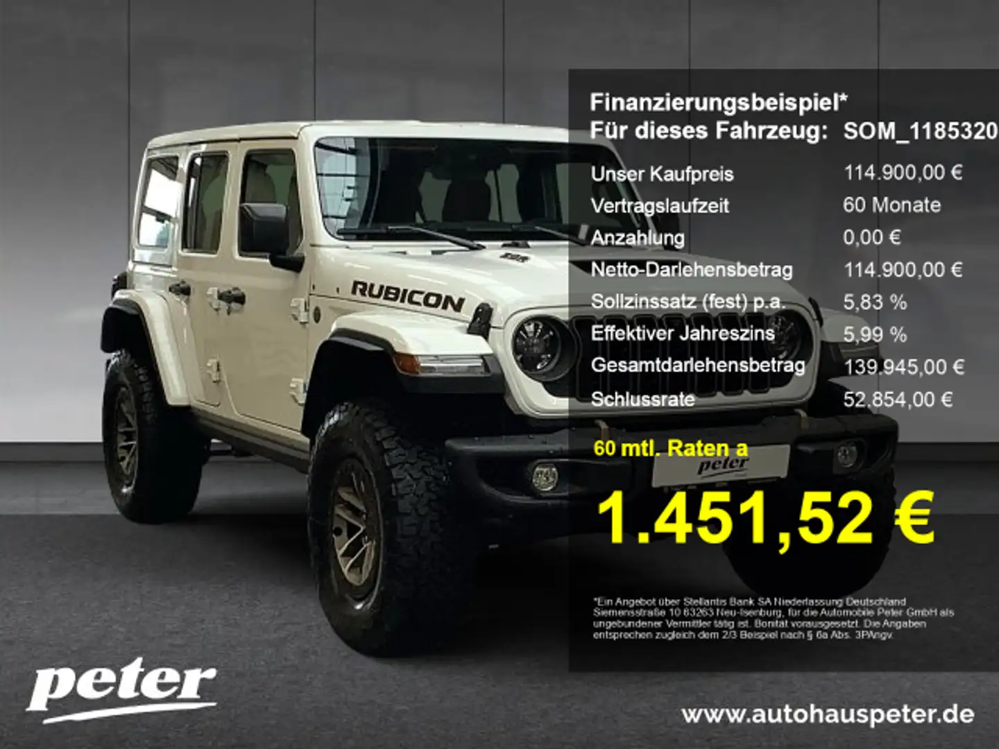 Jeep Wrangler Wrangler Rubicon 392 Xtreme 6.4 L HEMI V8 MY24 Weiß - 1