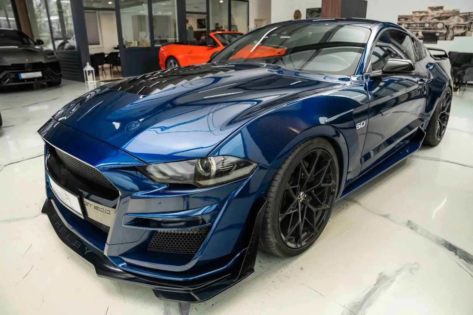 Ford Mustang GT 5,0 Gt 500 SHELBY LCD VOLL Blau - 1