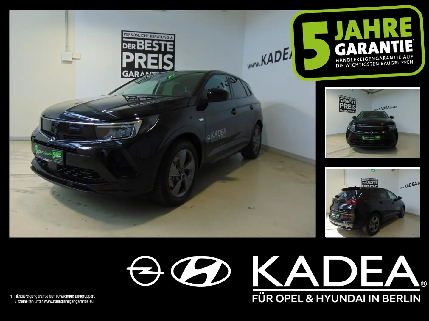 Opel Grandland 1.6 Lenkradhzg,LED,KlimaA,PDC,Spurass, Schwarz - 1