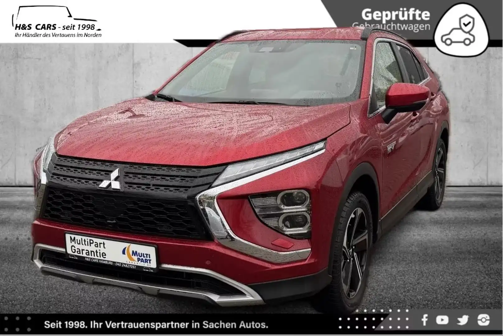 Mitsubishi Eclipse Cross Plus H 4WD LEDER NAV KAM CARPLAY Rouge - 2