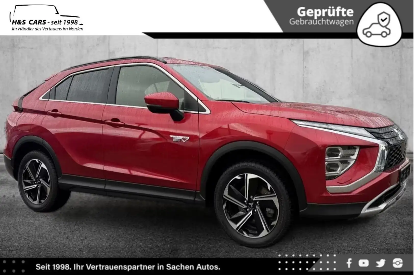 Mitsubishi Eclipse Cross Plus H 4WD LEDER NAV KAM CARPLAY Rouge - 2