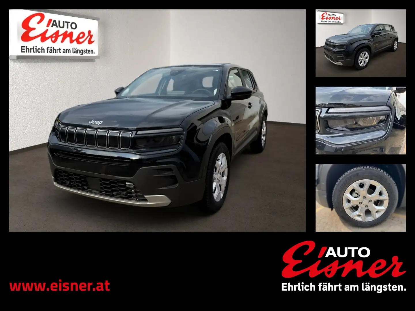 Jeep Avenger 1.2 GSE T3 ALTITUDE Schwarz - 1