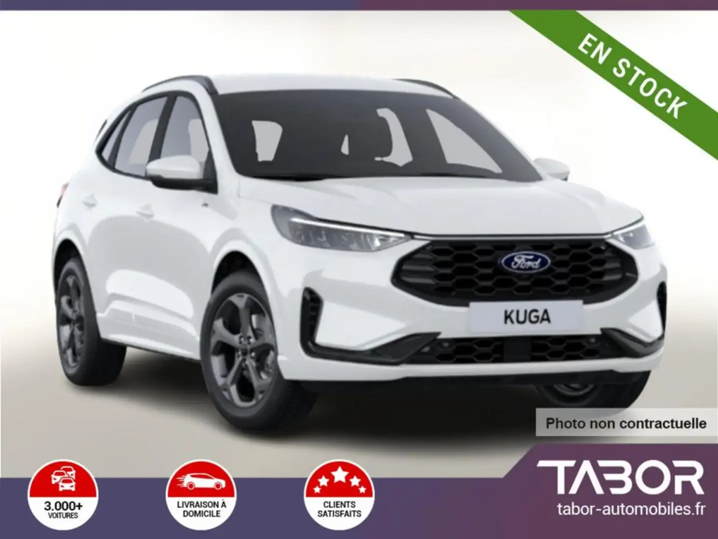 Ford Kuga 2.5 PHEV 243 eCVT ST-Line LED GPS Cam Blanc - 1