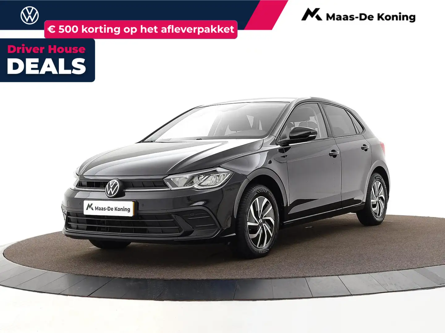 Volkswagen Polo 1.0 TSI 95pk Life · Apple/Android Car Play · Navig Zwart - 1