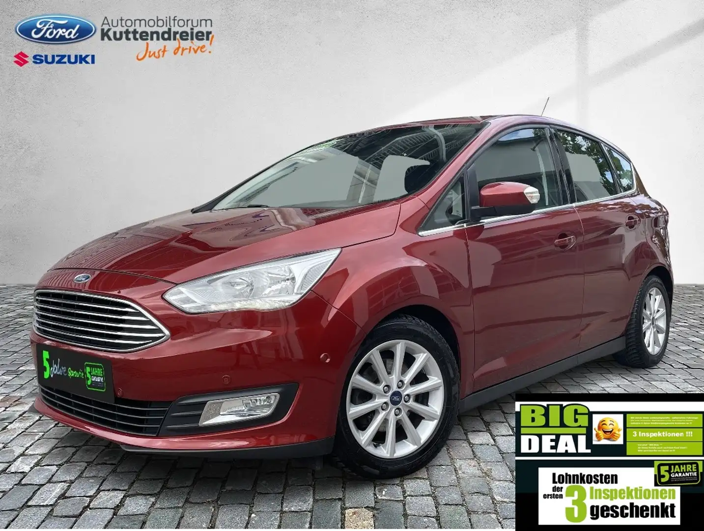 Ford C-Max Titanium Navi Kamera 2xPDC Lenkr.Sitzheiz. Rood - 1