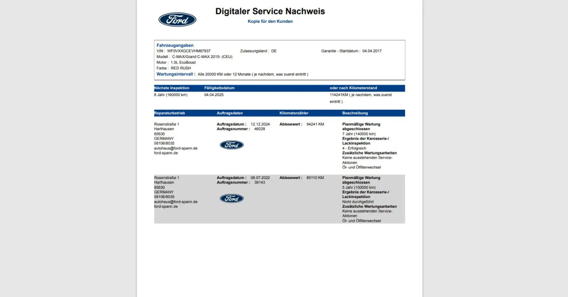 Ford C-Max Titanium Navi Kamera 2xPDC Lenkr.Sitzheiz. Rood - 2