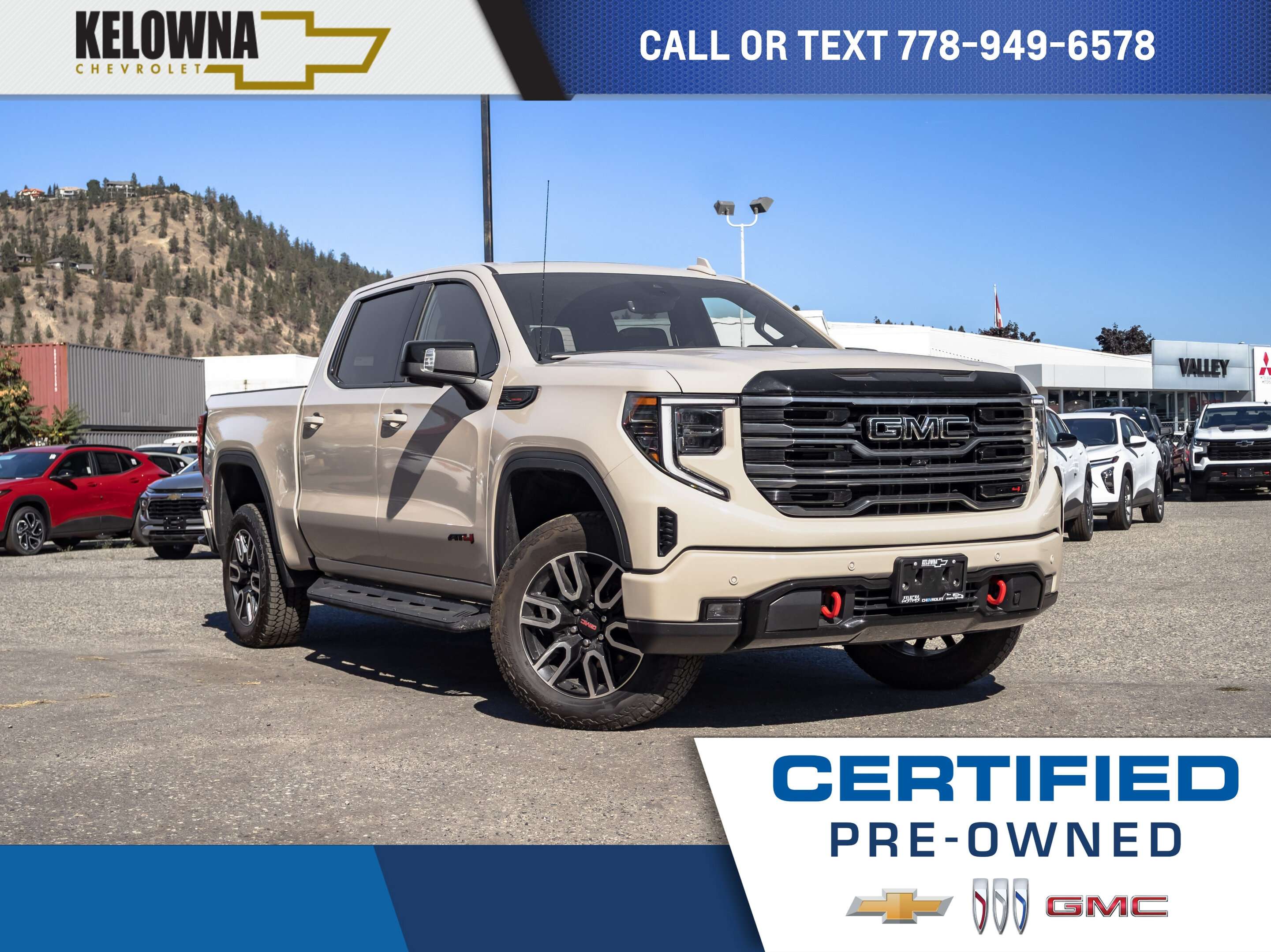 2026 GMC Sierra 1500 AT4 Premium 3.0L | Htd Str Wheel & Seats | Rmt Sta
