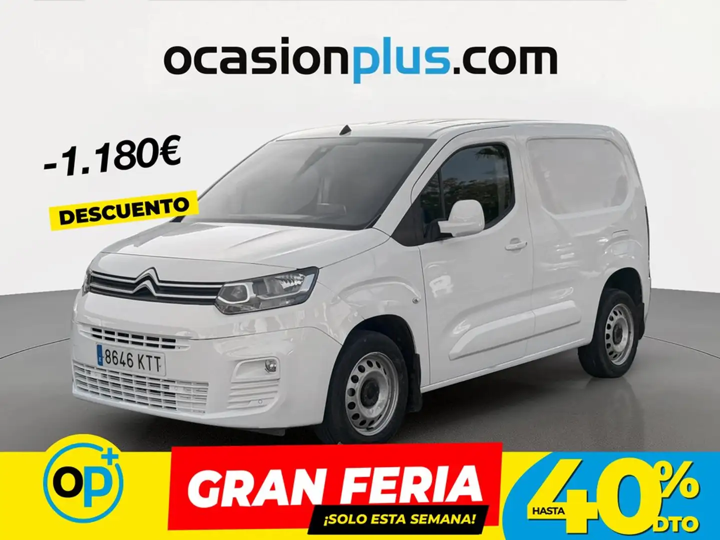Citroen Berlingo Van BlueHDi S&S Talla M Driver EAT8 130 Blanco - 1