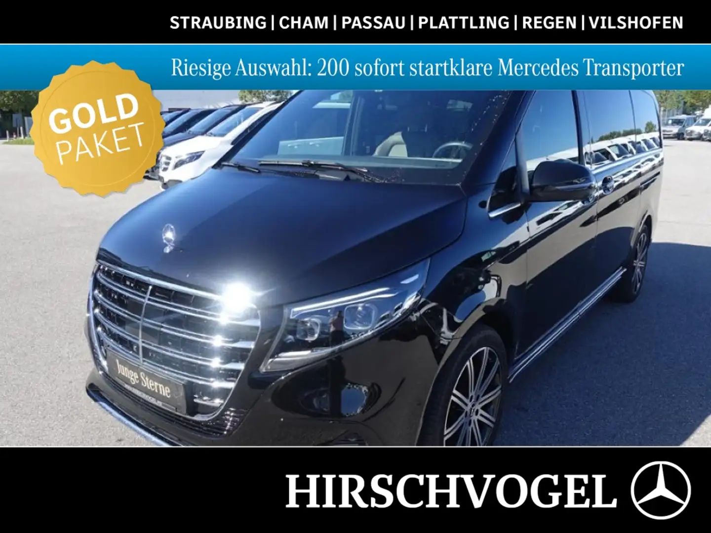 Mercedes-Benz V 300 d Exclusive 4M 7-Sitzer Memory+Distronic Schwarz - 1