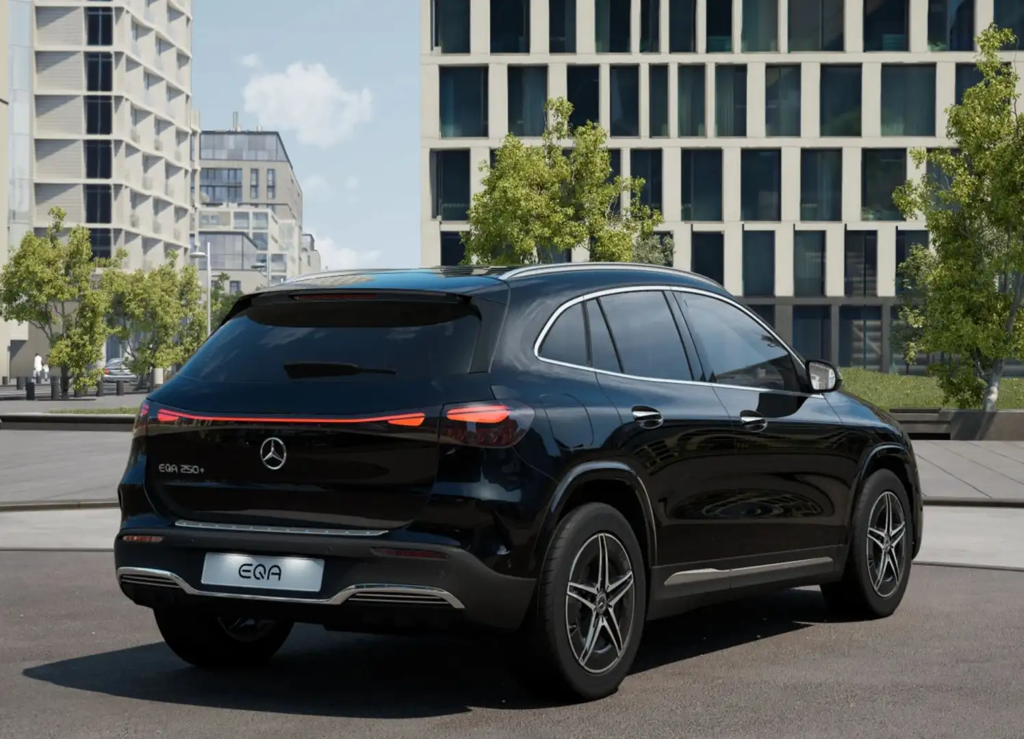 Mercedes-Benz EQA 250 250+ AMG Line 71 kWh Zwart - 2