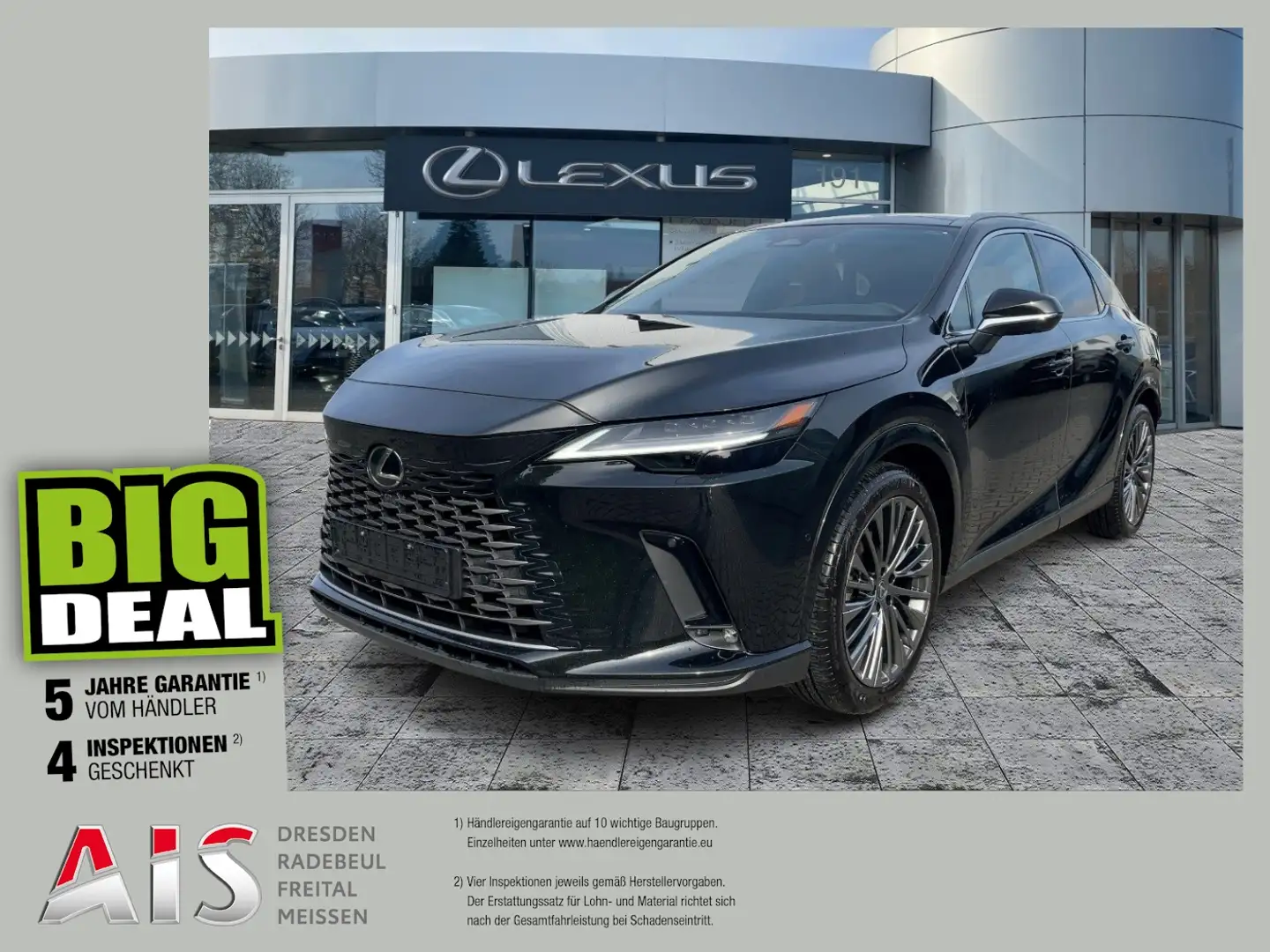 Lexus RX 450h + E-Four Luxury Line Pano*HUD*Navi*4xSHZ Schwarz - 1