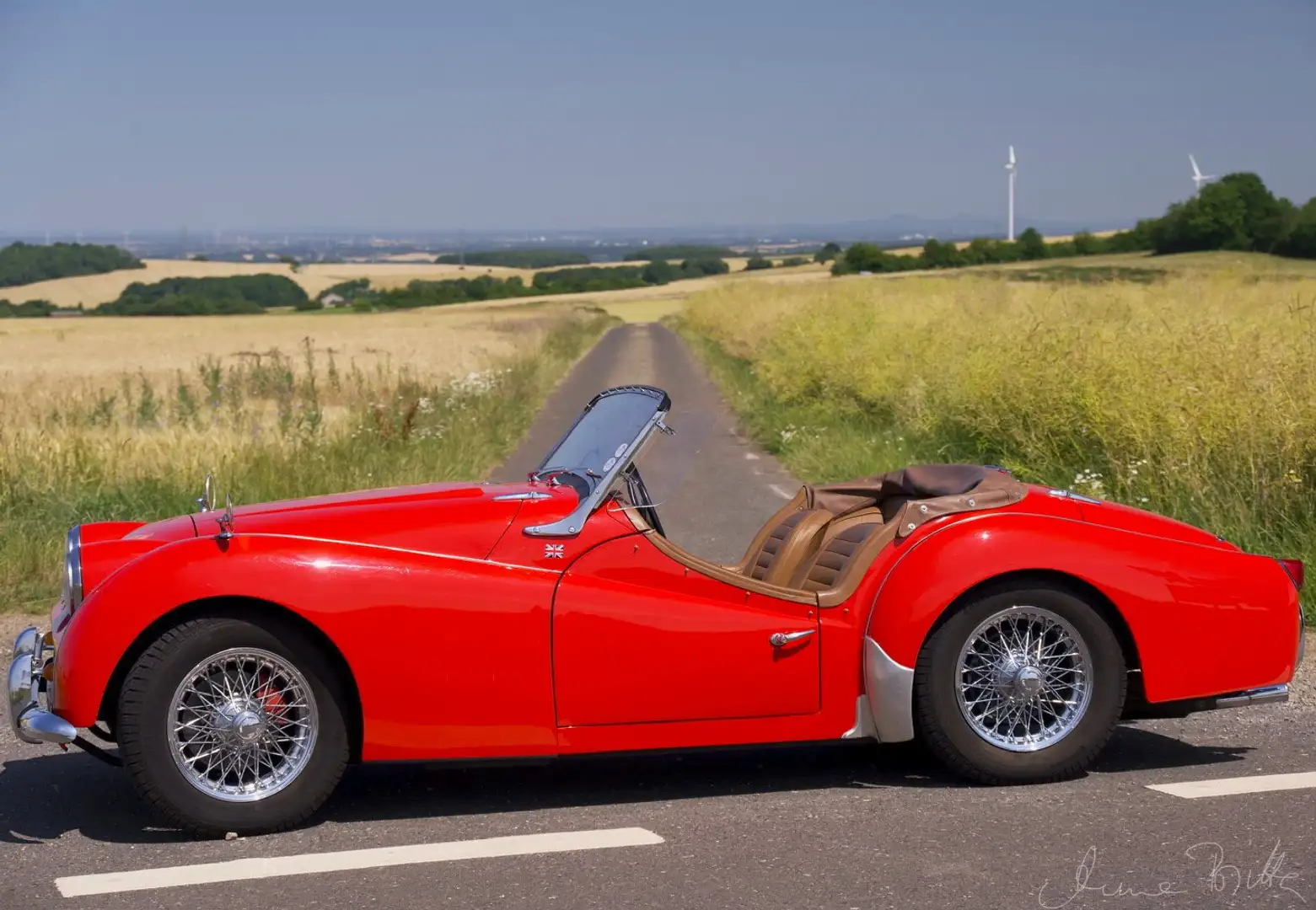 Triumph TR3 Tr3a Red - 1