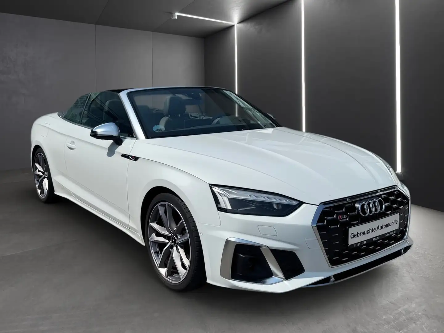 Audi S5 Cabriolet 3.0 TFSI quattro+MMI+CARBON+HUD+ANH.KUPP Blanc - 2