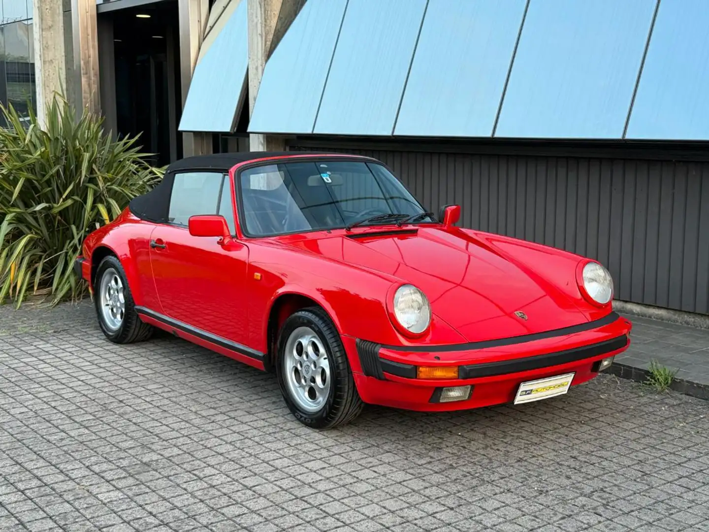 Porsche 911 Carrera 3.2 Cabriolet * UNICO PROPR. * SERVICE * Rouge - 2