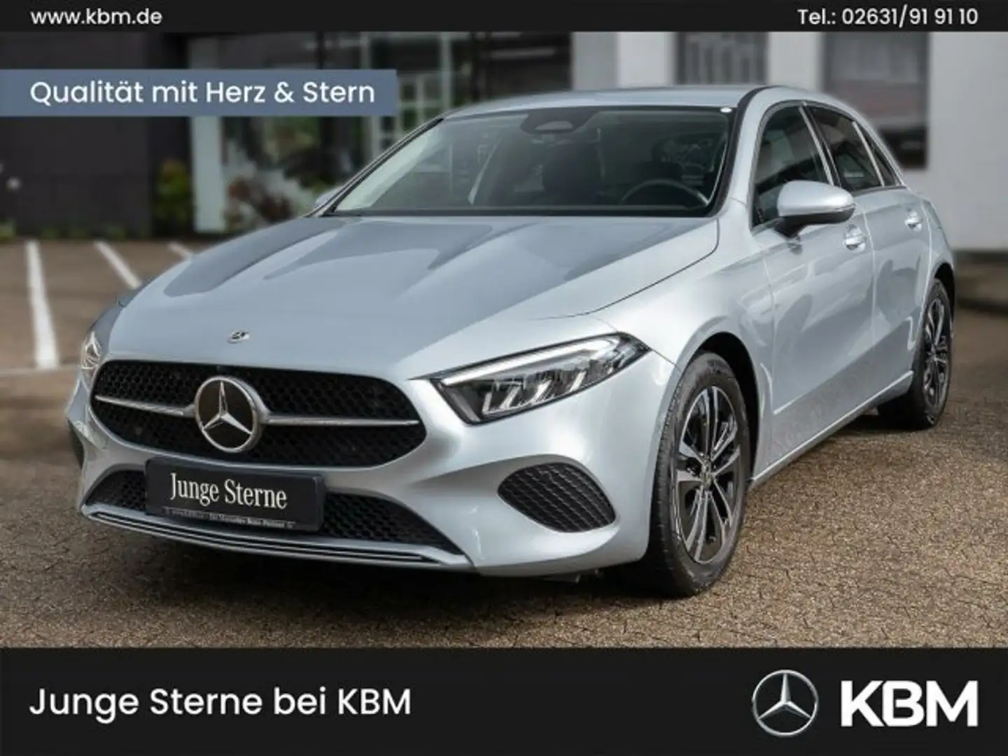 Mercedes-Benz A 180 A 180 PROGRESSIVE ADV°VOLLDIGI°MBUX PREM°PTS+RFK Silber - 1