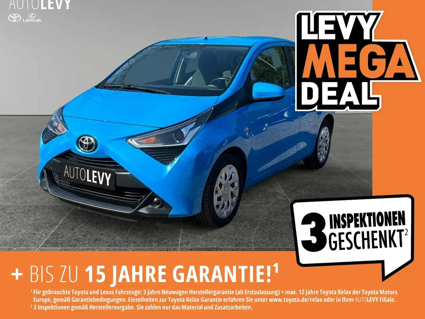 Toyota Aygo 1.0 x-play +KLIMA+CARPLAY+EL.ASP+ZV/FB+ Blau - 1