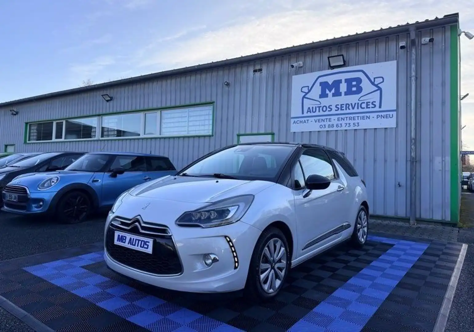 Citroen DS3 1.6 Hdi 120cv SoChic GPS Régulateur Caméra Sièges Chauffants Radar AR Bluetooth Garantie 12 Mois Blanco - 1