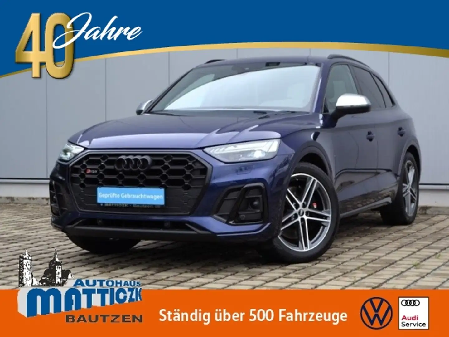 Audi SQ5 3.0 TDI VOLL/LUFT/AHK/STAND-HZ/MATRIX/B&O/TOUR+ST Blau - 1