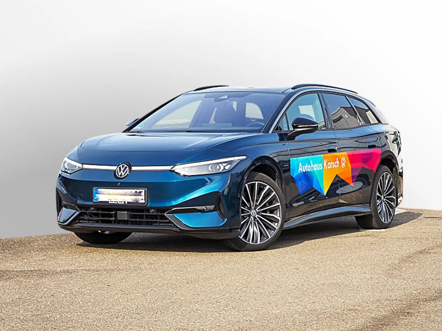 Volkswagen ID.7 Tourer Pro 210 kW AHK, IQ.DRIVE, Car2X Navi Blau - 2