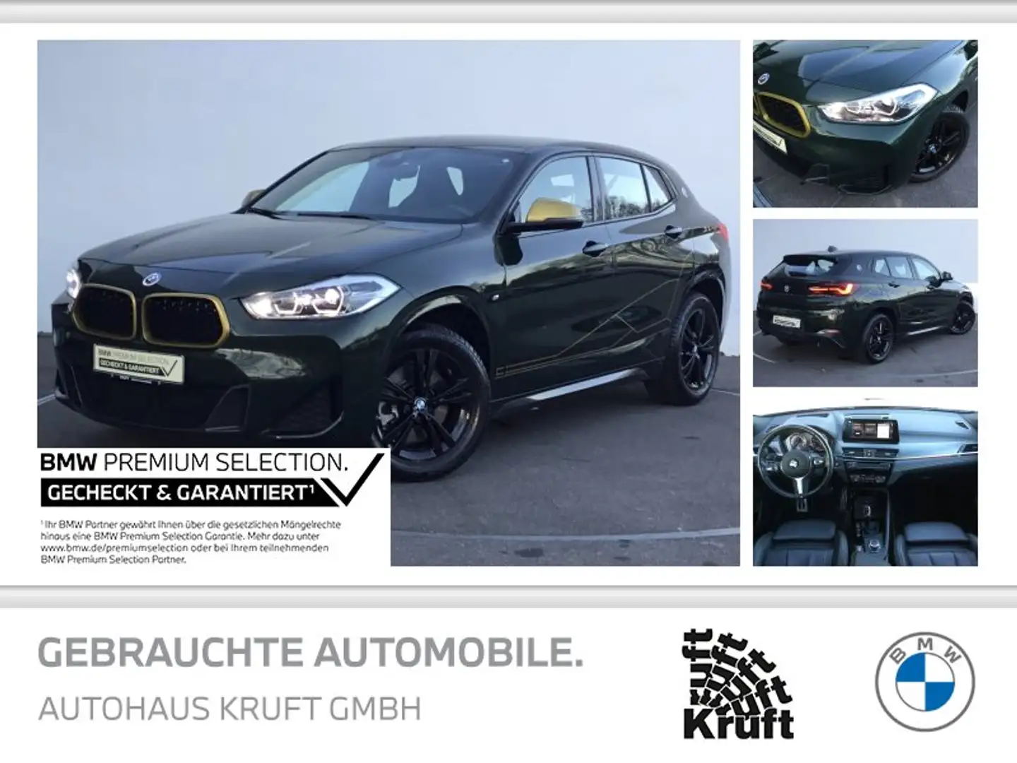 BMW X2 xDrive20d GOLDPLAY+NAV PLUS+HUD+PA+LED+KAMERA Grün - 1