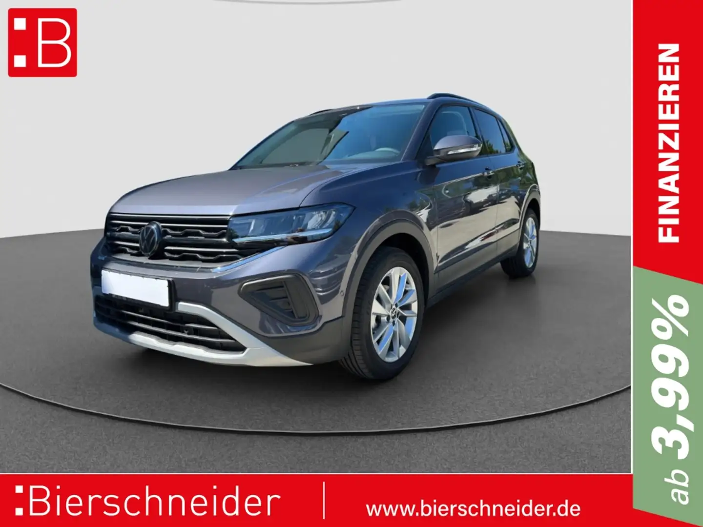 Volkswagen T-Cross 1.0 TSI DSG Life AHK 17 ACC KAMERA PDC SHZ DIGI CO Grau - 1