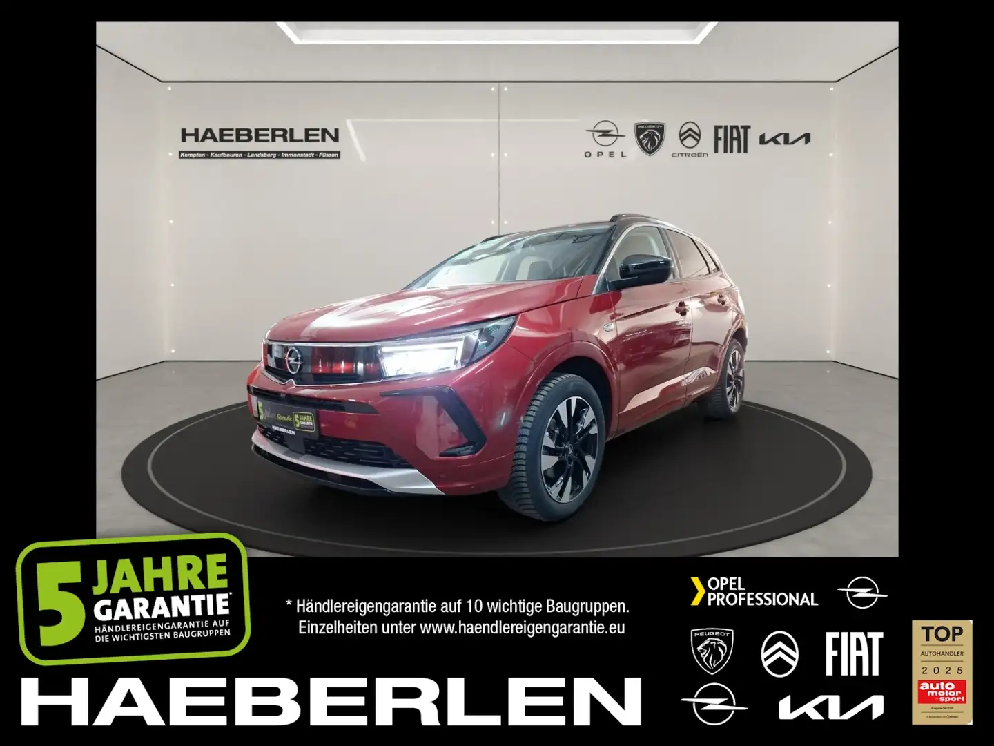 Opel Grandland 1.5 D Elegance FLA ParkAss. SpurH LM crvena - 1