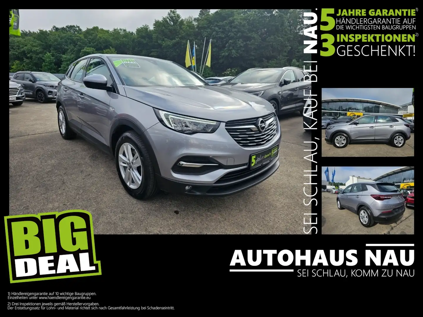 Opel Grandland 1.5 D Edition Inspektionspaket BigDeal Grau - 1