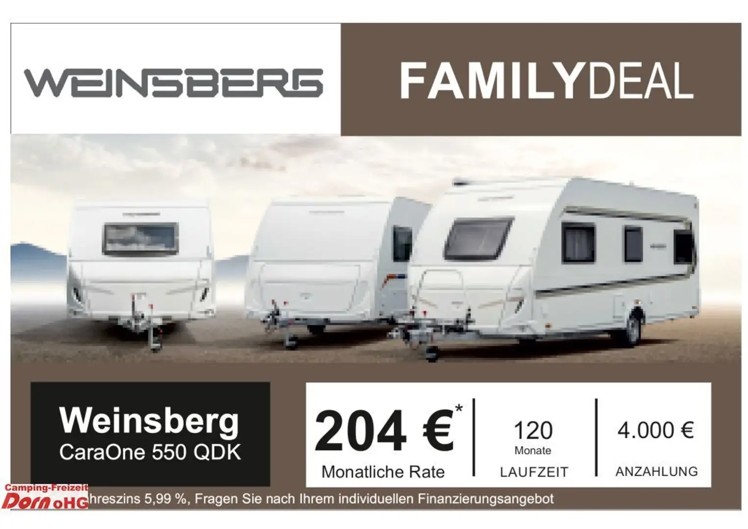 Weinsberg CaraOne 550 QDK Deckenschränke Blanc - 1